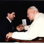 Ermes Bampa ricevuto  dal Santo Padre San Giovanni Paolo II 